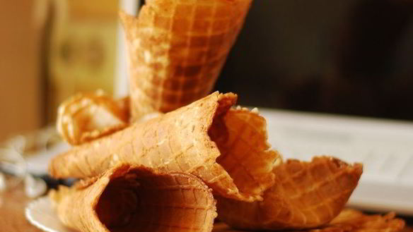 Рецепт Вафельных рожек для мороженого