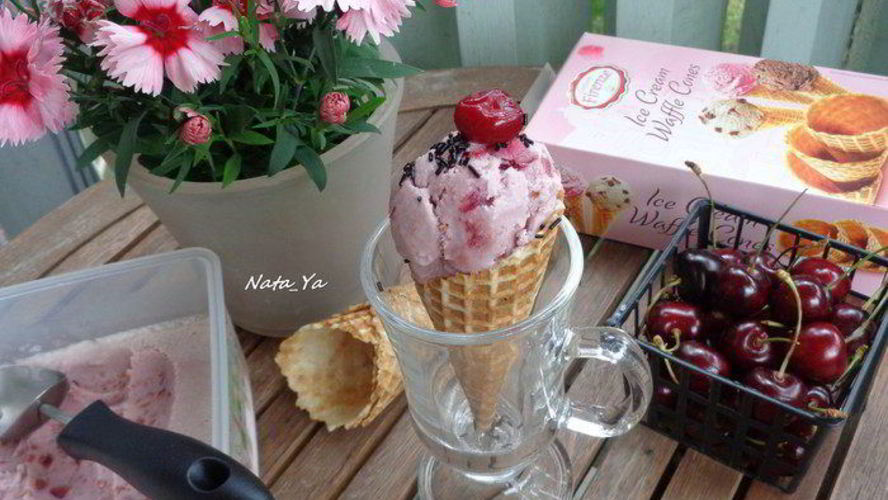 Рецепт вишневого мороженого