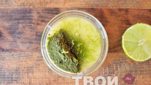 зеленое мороженое