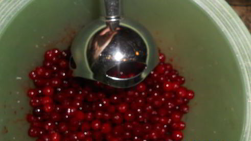 брусничный мусс