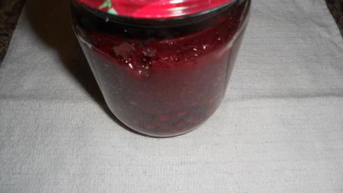 брусничный мусс