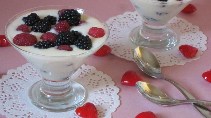 Рецепт ежевики с муссом из зефира