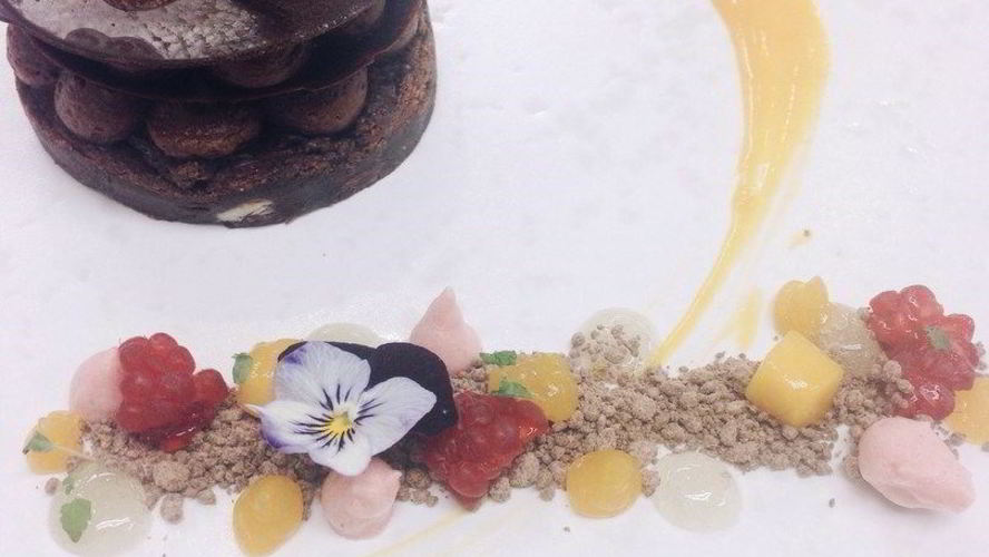 Рецепт хрустящих брауни с шоколадным муссом