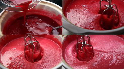 клюквенный мусс с манкой