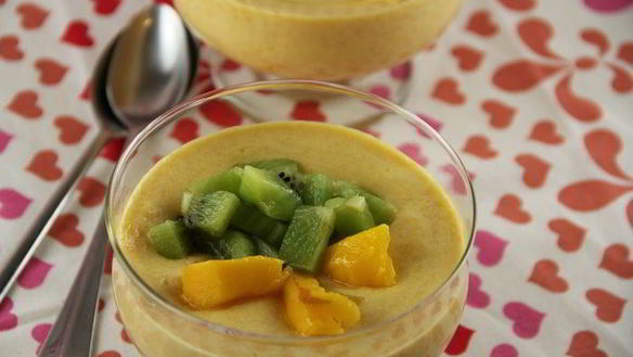 Рецепт Легкого крема-мусса из манго с рикоттой