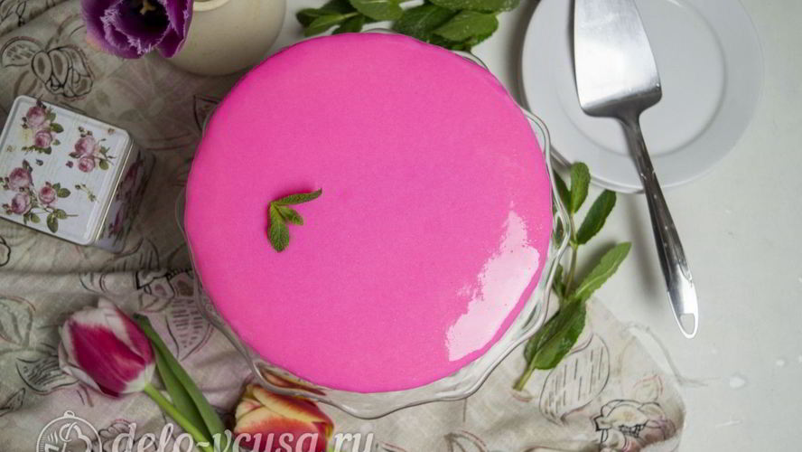 Рецепт лимонно-клубничного муссовый торт