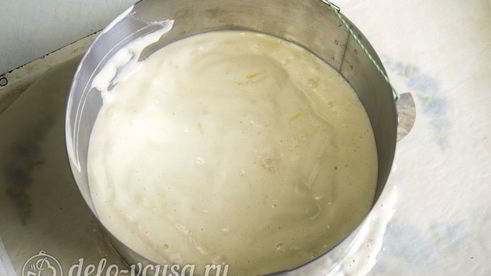 лимонно-клубничный муссовый торт