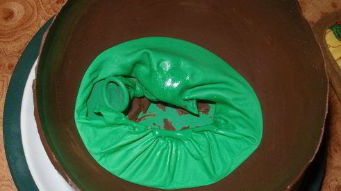 пасхальные шоколадные яйца с творожным муссом