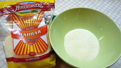 шоколадно-сливочный мусс на манной крупе