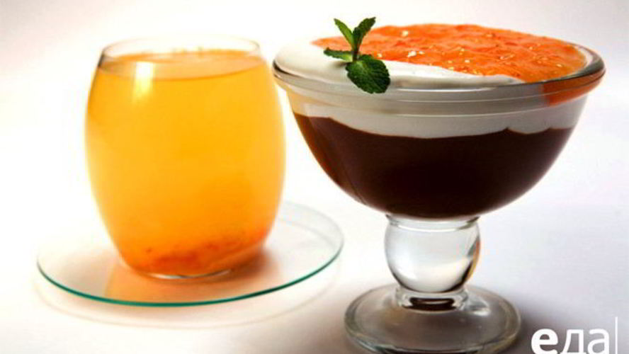 Рецепт шоколадного мусса с хурмой