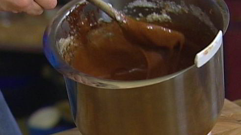 шоколадный мусс с мятой