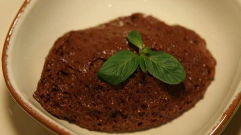 шоколадный мусс с мятой