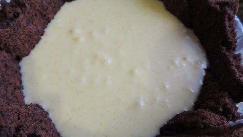 торт-купол цукотто с апельсиновым и шоколадным муссами