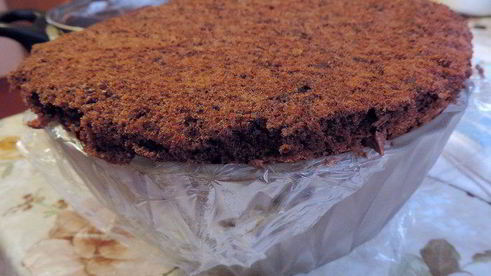 торт-купол цукотто с апельсиновым и шоколадным муссами