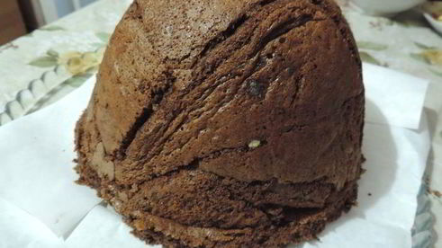 торт-купол цукотто с апельсиновым и шоколадным муссами