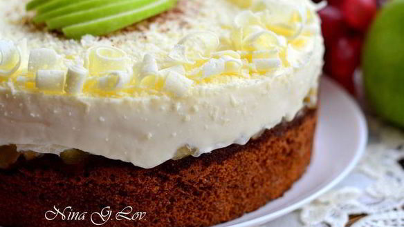 Рецепт Торта-Мусса Медово-яблочный