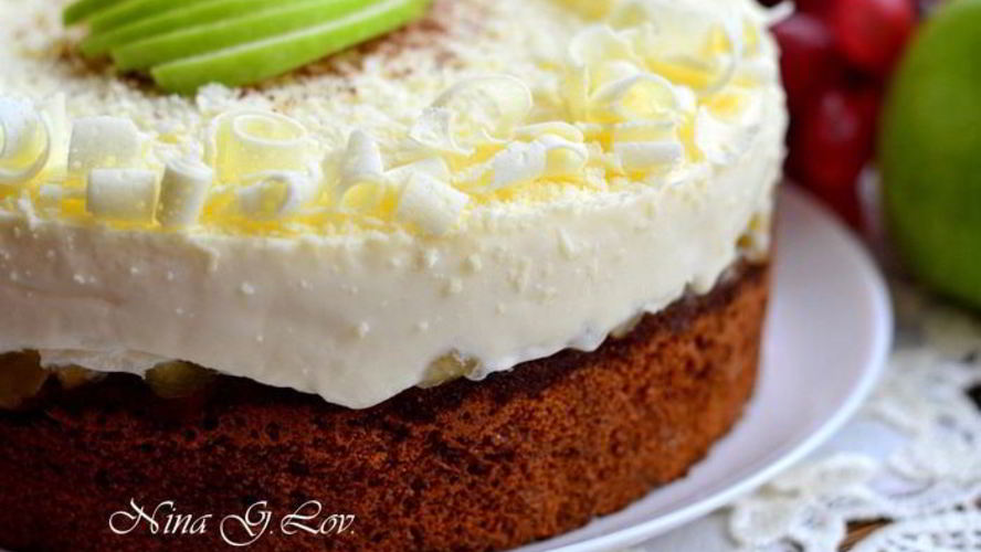 Рецепт торта-мусса медово-яблочный