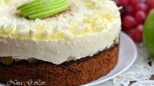 торт-мусс медово-яблочный