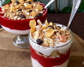 Творожно-ягодный мусс