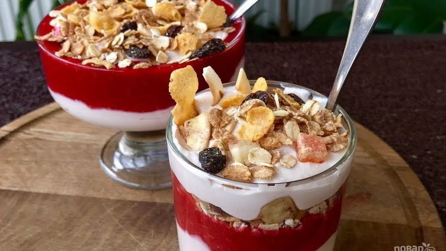 Рецепт творожно-ягодного мусс