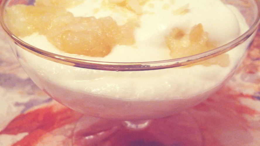 Рецепт творожного мусса с яблочным пюре