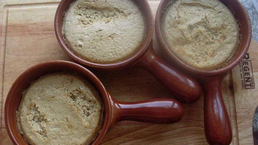 Рецепт запеченного мусса из белых грибов со сметаной