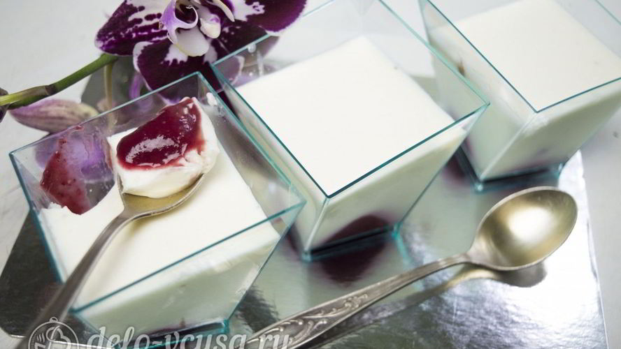 Рецепт панны котта на молоке