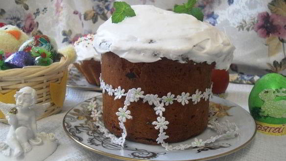 Рецепт Ароматного кулича с мятой