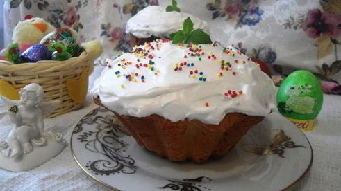 ароматный кулич с мятой