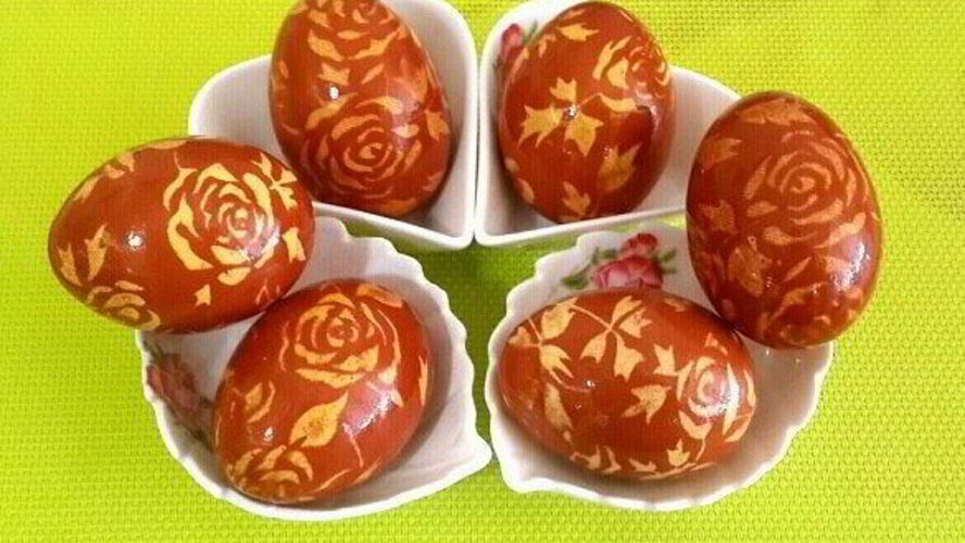 Рецепт красивых пасхальных яиц с рисунком