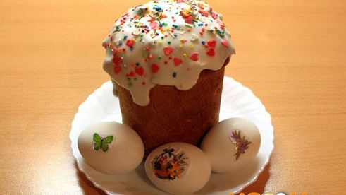 кулич на сливках