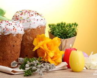 Кулич пасхальный с изюмом