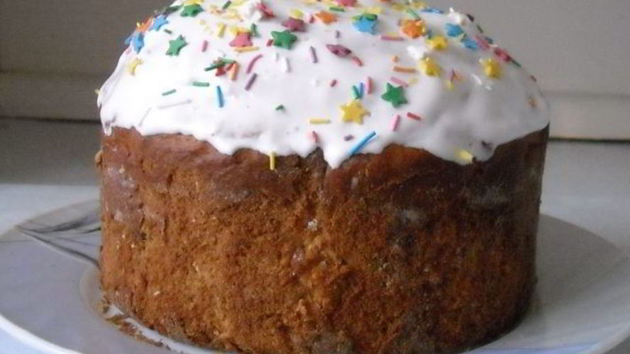 Рецепт кулича с белым изюмом