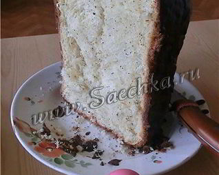 Кулич с маком в хлебопечке