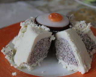 Пасха лимонная с маковой начинкой