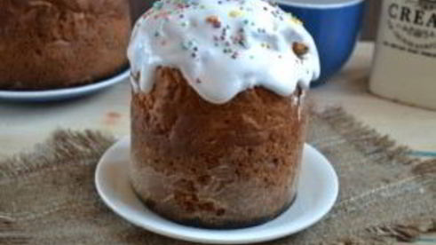 пасхальный кулич на сметане без дрожжей