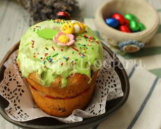 Творожный кулич