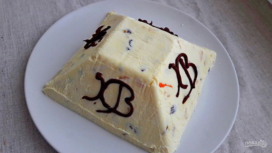 Рецепт ванильной творожной пасхи