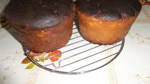 ванильный кулич с сухофруктами