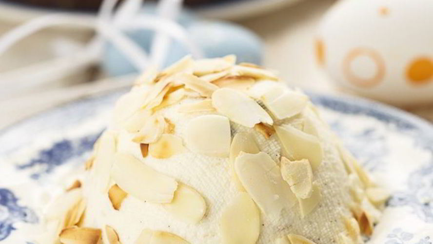 Рецепт заварной царской пасхи с миндалем