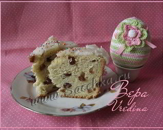 Заварной кулич без яиц