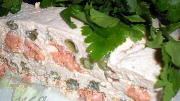 Рецепт Пудинга из форели и лосося с соусом из шампанского