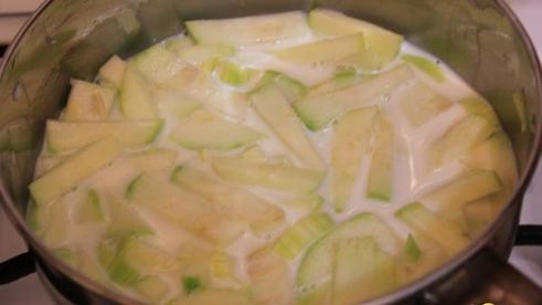 пудинг из кабачка и яблок