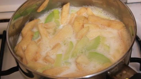 пудинг из кабачка и яблок