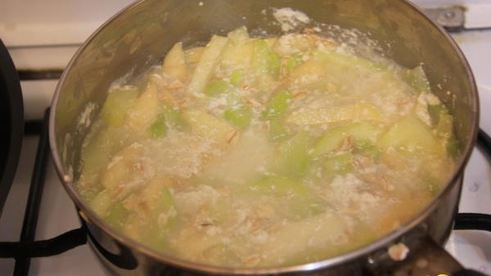 пудинг из кабачка и яблок