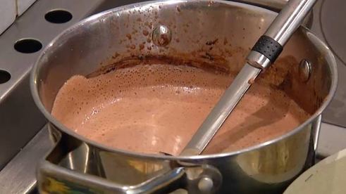 шоколадная панна котта с ромом