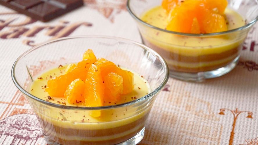 Рецепт шоколадна мандаринового желе