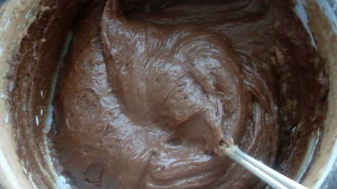 шоколадные мадлен с кокосовой начинкой