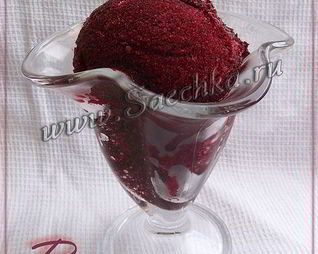 Сорбет с жимолостью