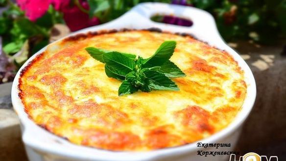 Рецепт Кабачкового суфле под сырной корочкой